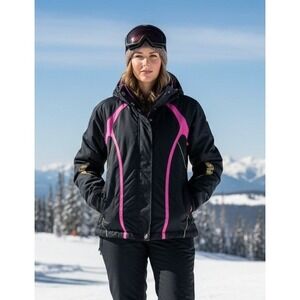 Obermeyer Ridgeline Ski Snow Coat Jacket Women's‎ 8 Zip Pockets Full Zip Winter